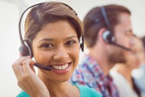 Happy Volunteers at Call Center