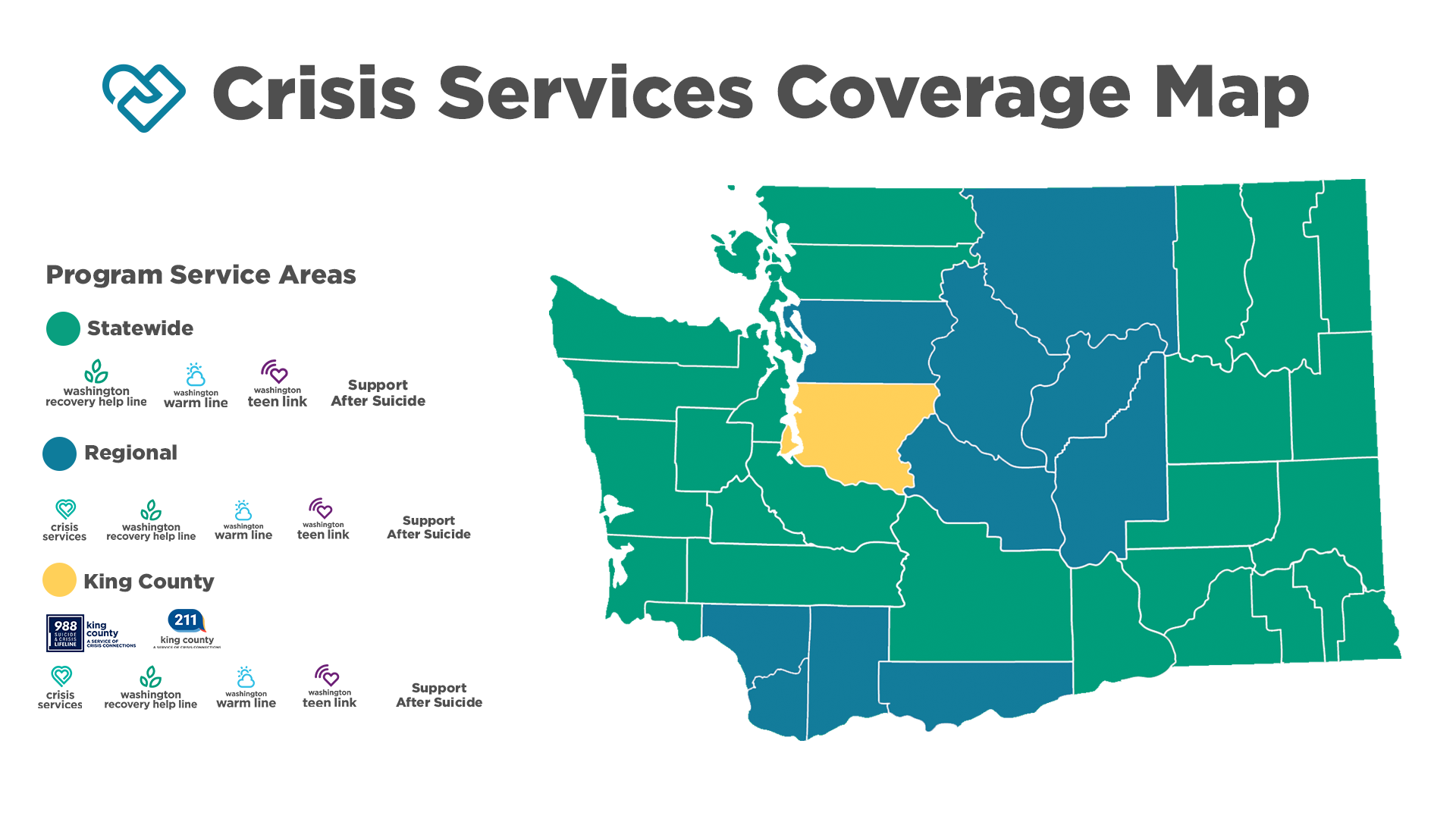 Branded Coverage Area Map w_ Key V.2 Crisis Connections Crisis Services Coverage Map