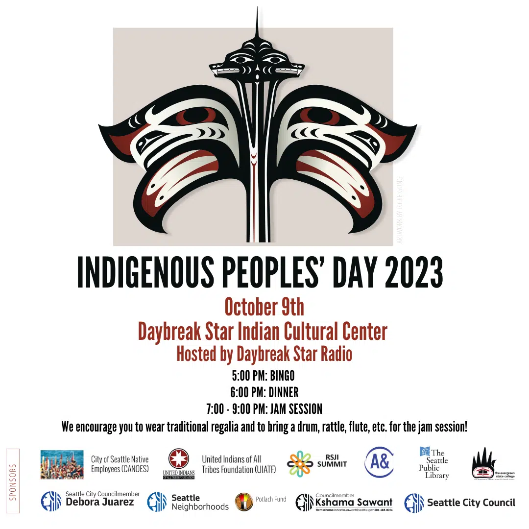 Indigenous People's Day 2023 10/9 5-9pm